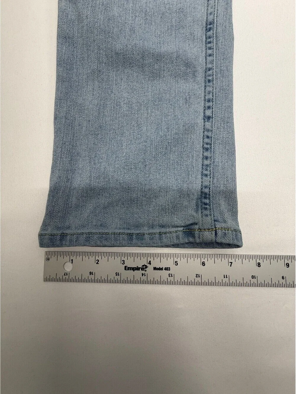 Hollister Men's Skinny Jeans Light Wash Denim Mid-Rise Faded Size 34 Blue